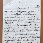 Captain Rayley's Letter May 1866 - Page 1