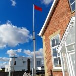 Southwold Sailors' Reading Room flag on flagpole